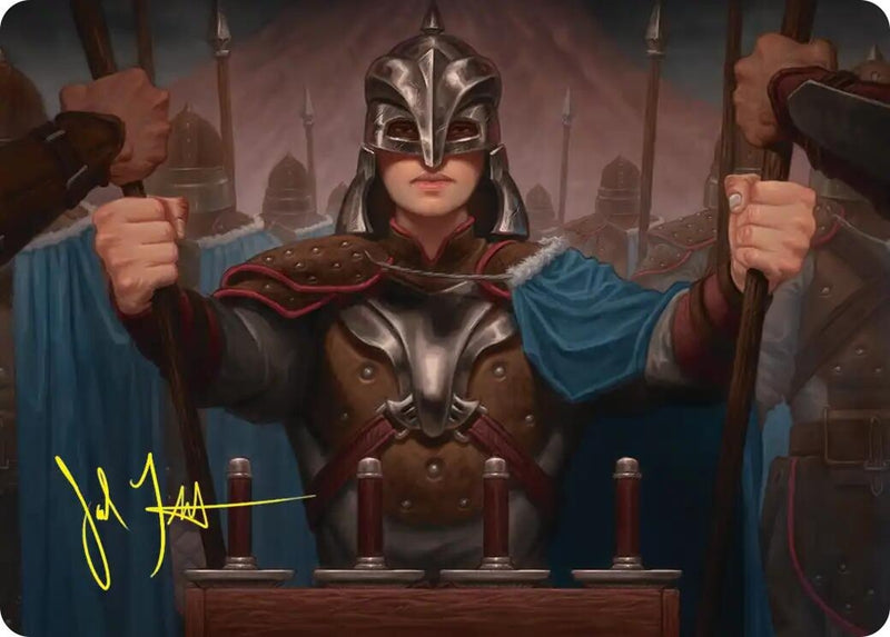 Image for Bard's Attendant Art Card (Gold-Stamped Signature) (50) [Art Series: The Hobbit] - Magic: The Gathering