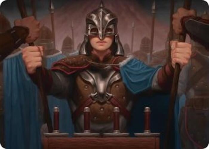 Image for Bard's Attendant Art Card (50) [Art Series: The Hobbit] - Magic: The Gathering