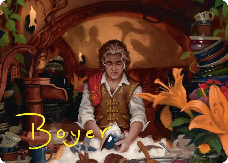 Image for Confusticate and Bebother Art Card (Gold-Stamped Signature) (8) [Art Series: The Hobbit] - Magic: The Gathering