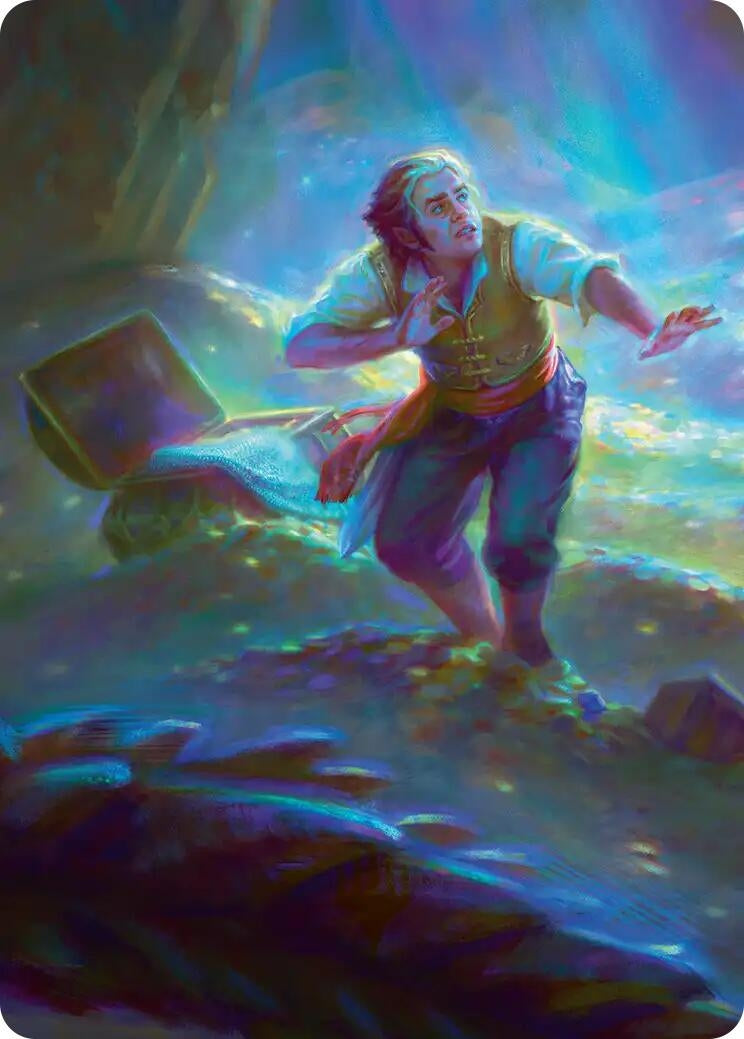 Image for Bilbo's Burglaring Art Card (10/12) (10) [Art Series: The Hobbit] - Magic: The Gathering