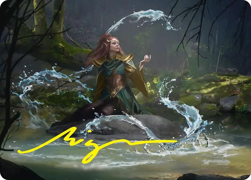 Image for Mirkwood Meditator Art Card (Gold-Stamped Signature) (10) [Art Series: The Hobbit] - Magic: The Gathering