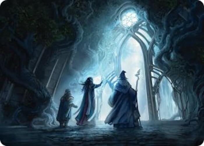 Image for Uncover the Moon-Letters Art Card (13) [Art Series: The Hobbit] - Magic: The Gathering