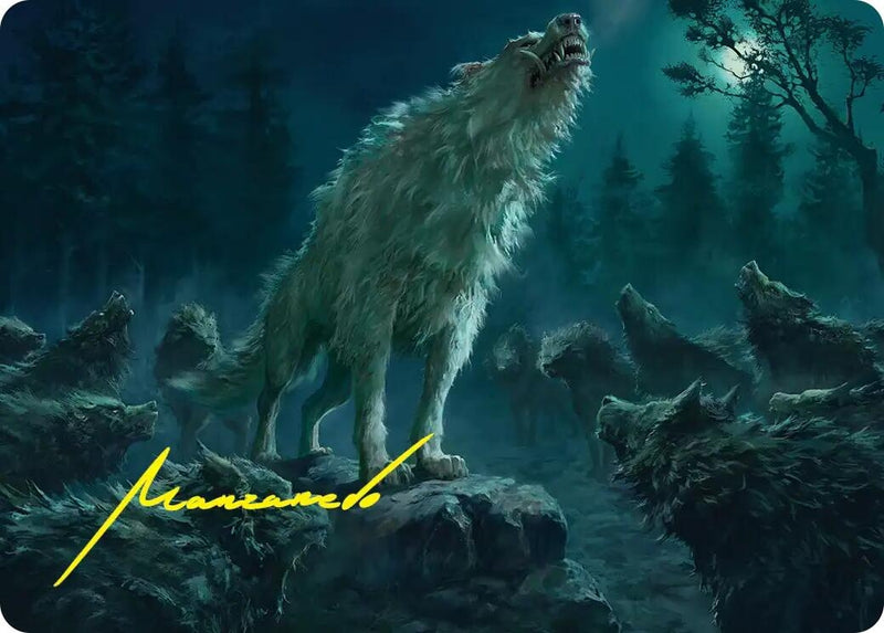 Image for Reverent Howl Art Card (Gold-Stamped Signature) (16) [Art Series: The Hobbit] - Magic: The Gathering