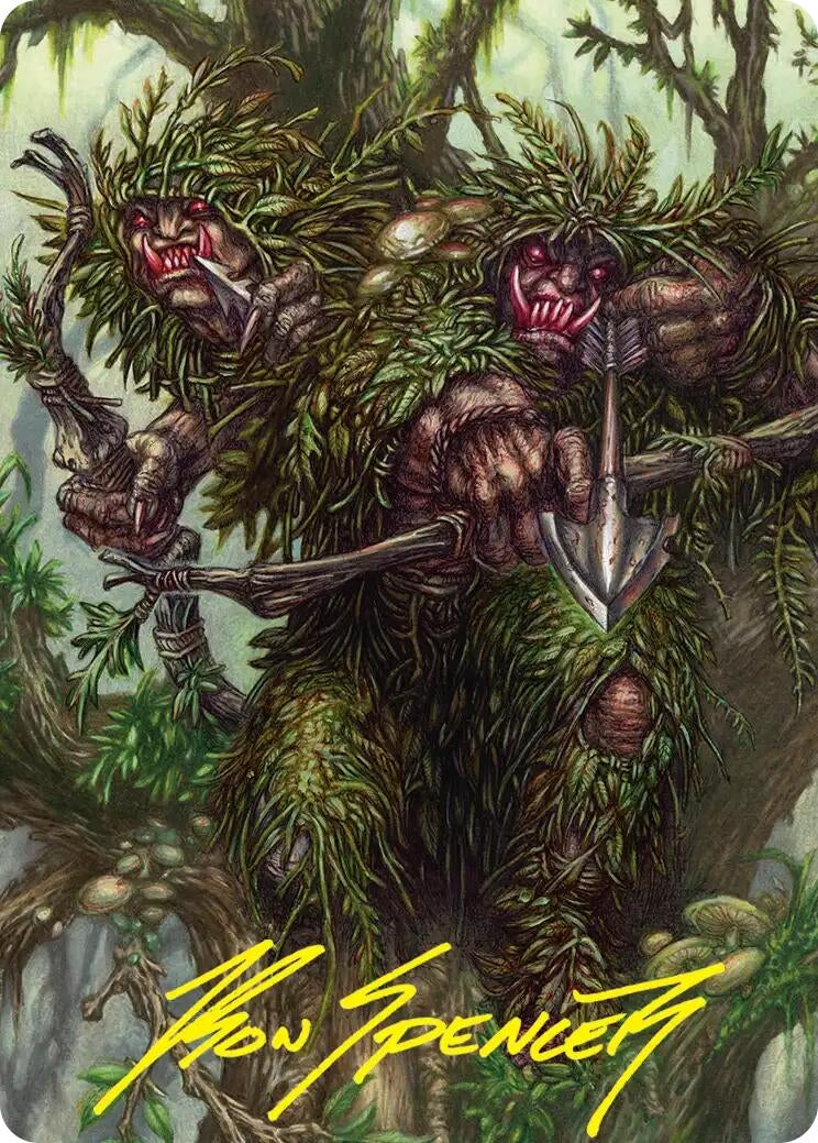 Image for Orcish Bowmasters Art Card (Gold-Stamped Signature) (30) [Art Series: The Hobbit] - Magic: The Gathering