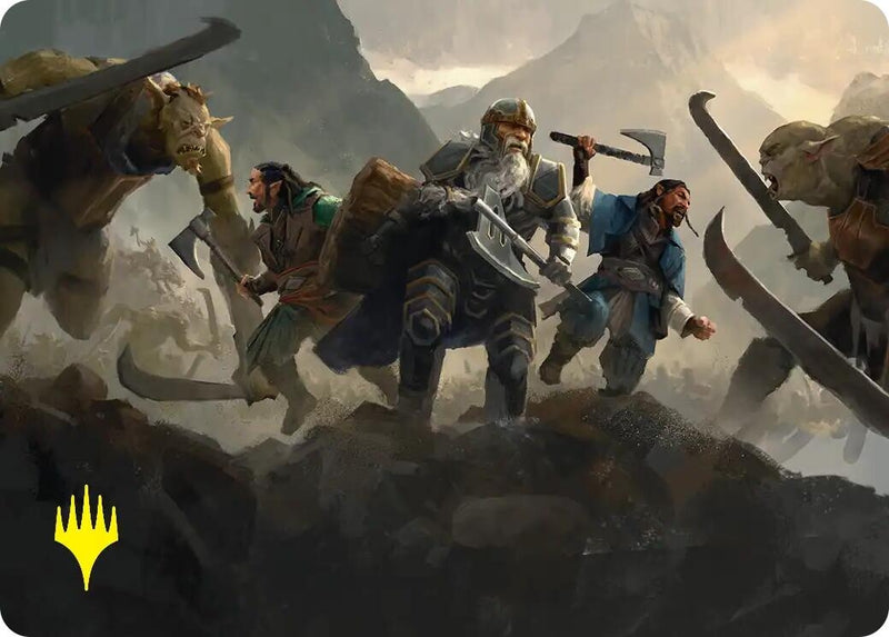 Image for Struggle of Howling Steel Art Card (Gold-Stamped) (51) [Art Series: The Hobbit] - Magic: The Gathering