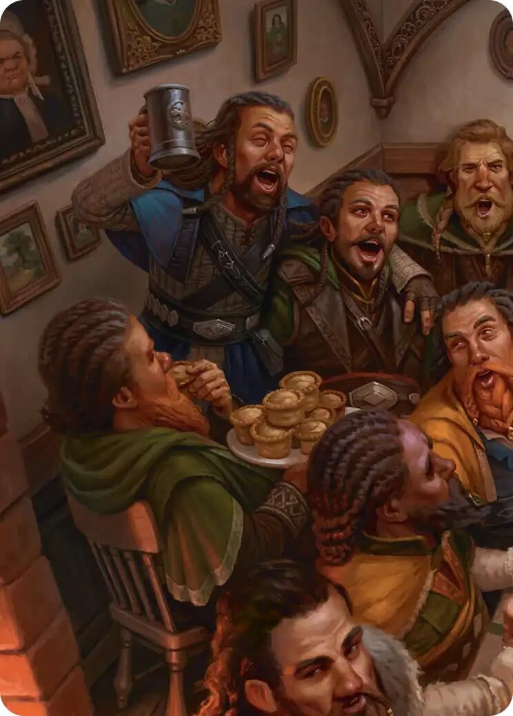 Image for Fili and Kili, Joyous Art Card (1/12) (1) [Art Series: The Hobbit] - Magic: The Gathering