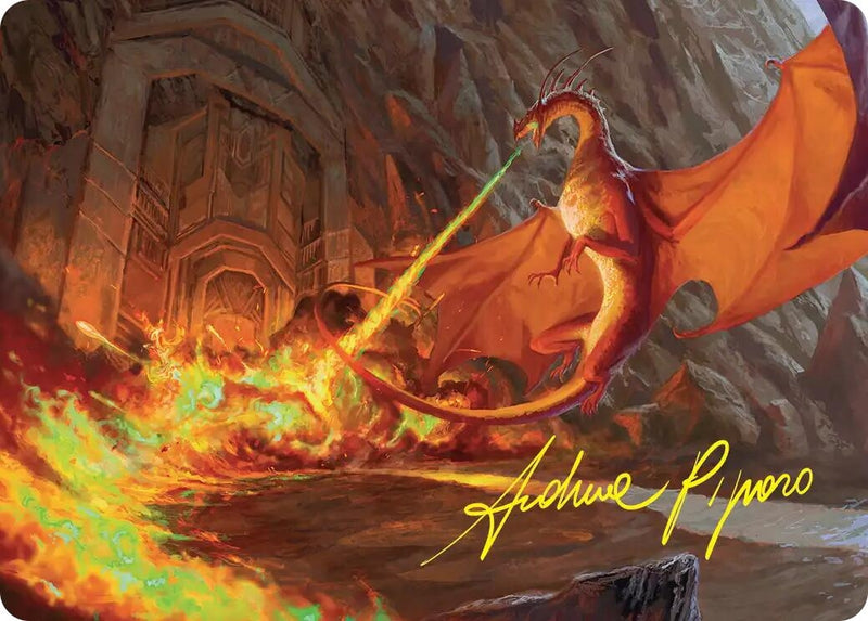 Image for Smaug's Fury Art Card (Gold-Stamped Signature) (18) [Art Series: The Hobbit] - Magic: The Gathering