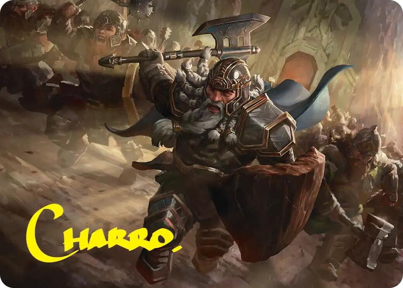 Image for Thorin, Mountain-king Art Card (Gold-Stamped Signature) (19) [Art Series: The Hobbit] - Magic: The Gathering