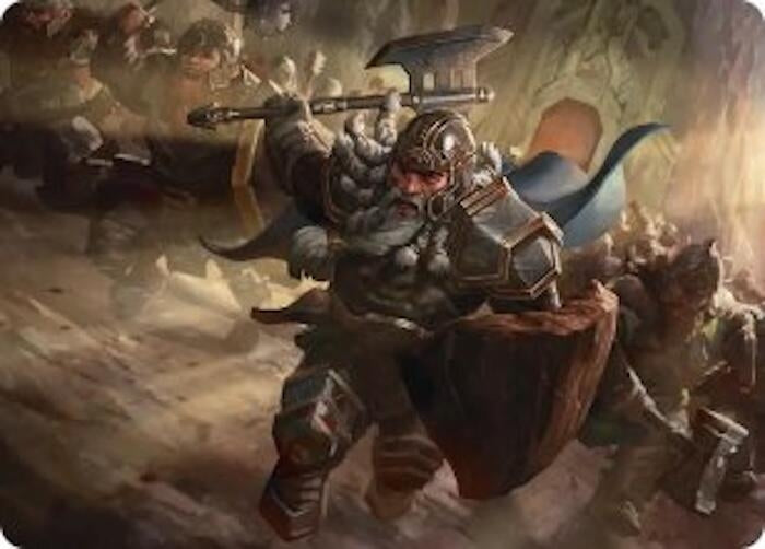 Image for Thorin, Mountain-king Art Card (19) [Art Series: The Hobbit] - Magic: The Gathering