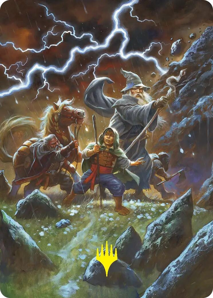 Image for Call Forth the Tempest Art Card (Gold-Stamped) (33) [Art Series: The Hobbit] - Magic: The Gathering