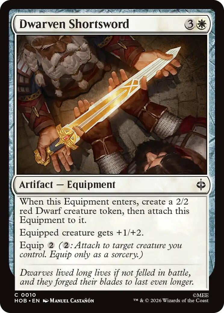 Image for Dwarven Shortsword (10) [The Hobbit] - Magic: The Gathering