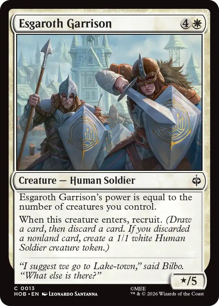Image for Esgaroth Garrison (13) [The Hobbit] - Magic: The Gathering