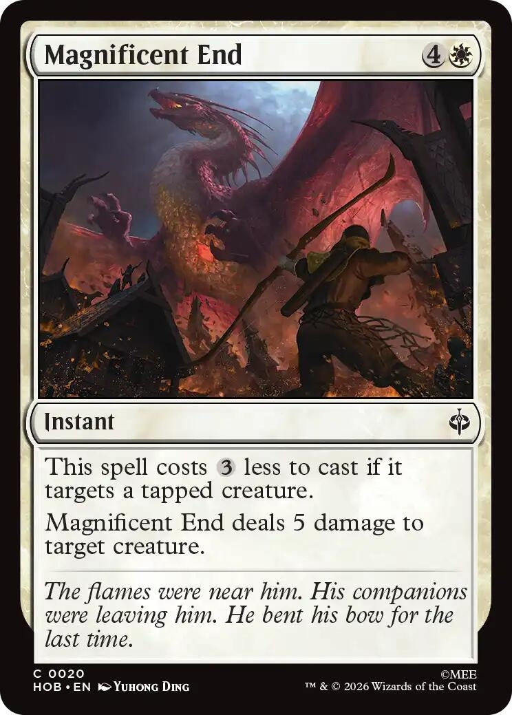 Image for Magnificent End (20) [The Hobbit] - Magic: The Gathering