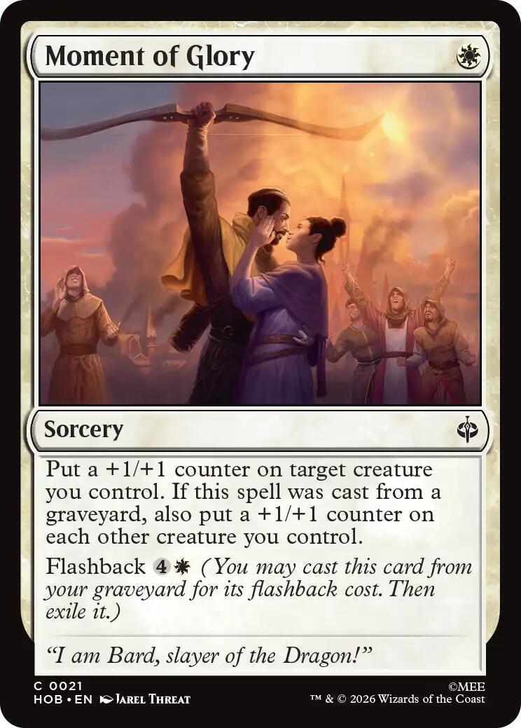 Image for Moment of Glory (21) [The Hobbit] - Magic: The Gathering