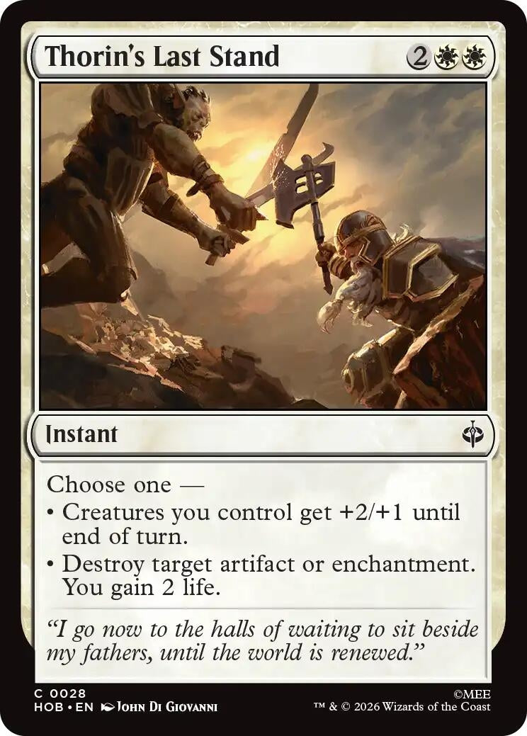 Image for Thorin's Last Stand (28) [The Hobbit] - Magic: The Gathering