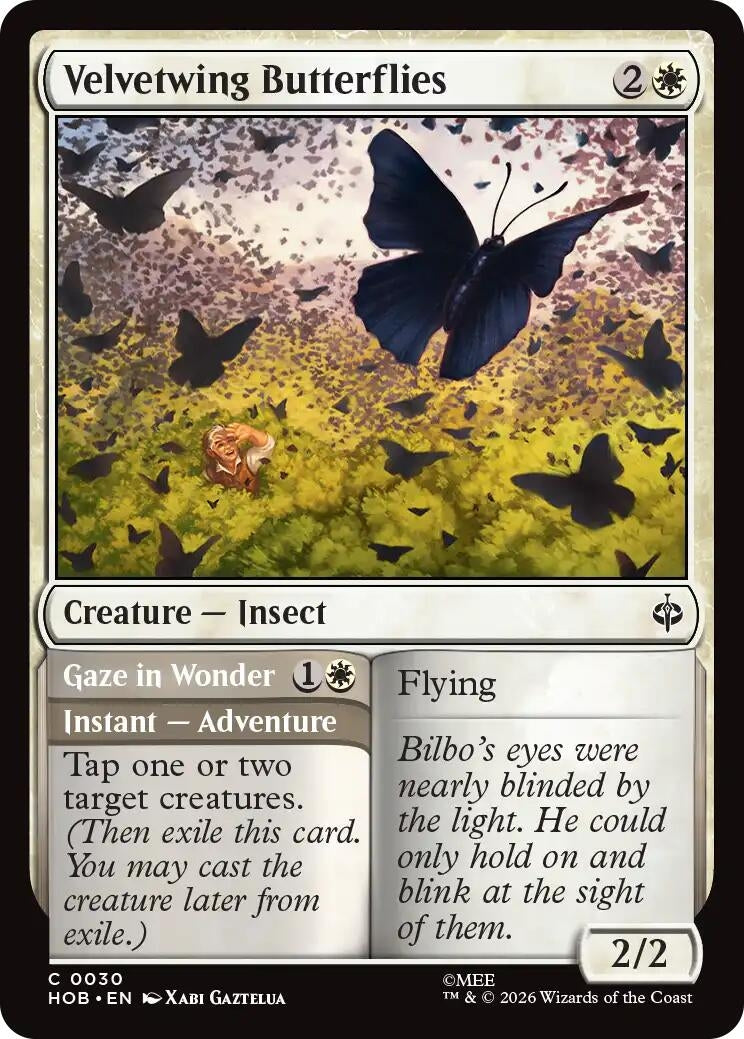 Image for Velvetwing Butterflies (30) [The Hobbit] - Magic: The Gathering