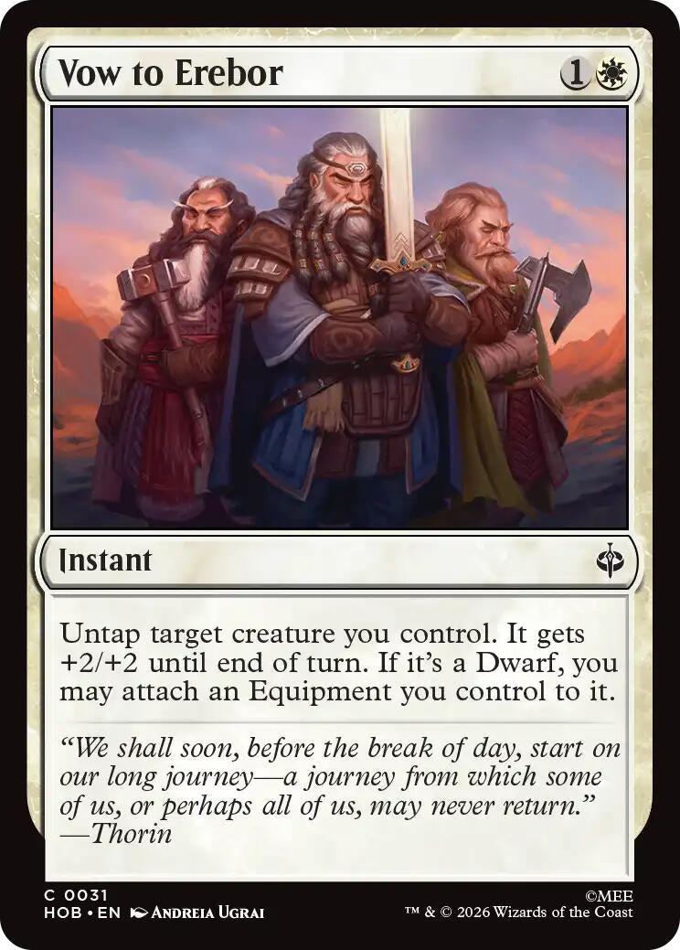Image for Vow to Erebor (31) [The Hobbit] - Magic: The Gathering