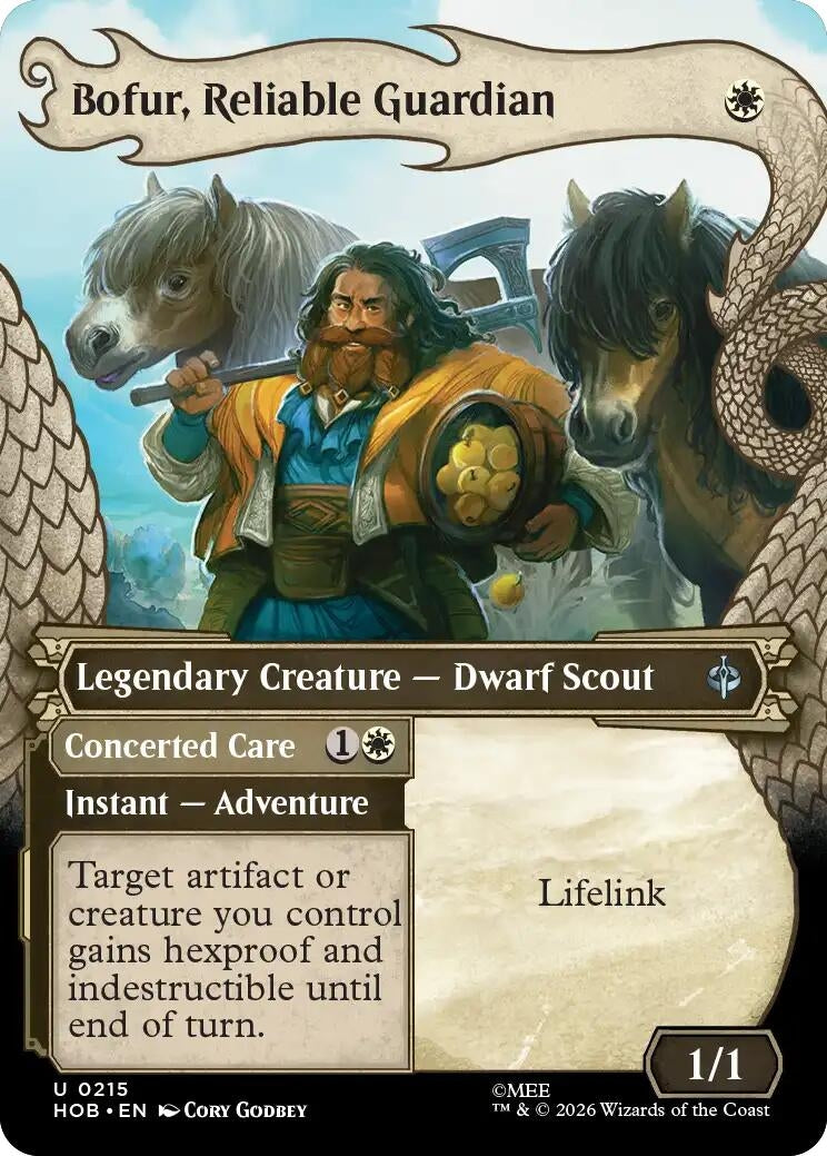 Image for Bofur, Reliable Guardian (Showcase) (215) [The Hobbit] - Magic: The Gathering