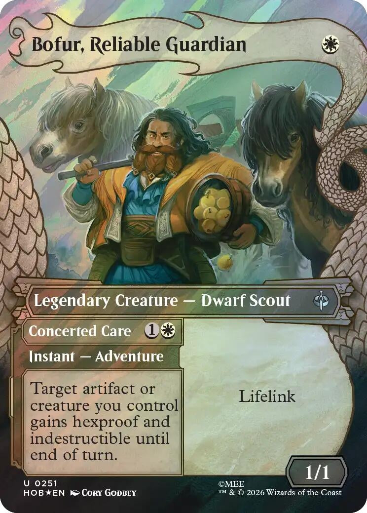 Image for Bofur, Reliable Guardian (Showcase) (Surge Foil) (251) [The Hobbit] - Magic: The Gathering