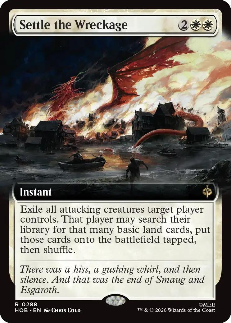 Image for Settle the Wreckage (Extended Art) (288) [The Hobbit] - Magic: The Gathering