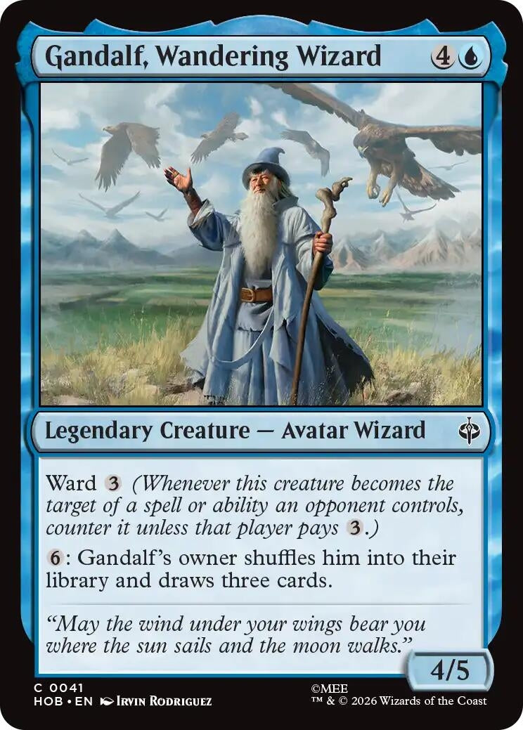 Image for Gandalf, Wandering Wizard (41) [The Hobbit] - Magic: The Gathering