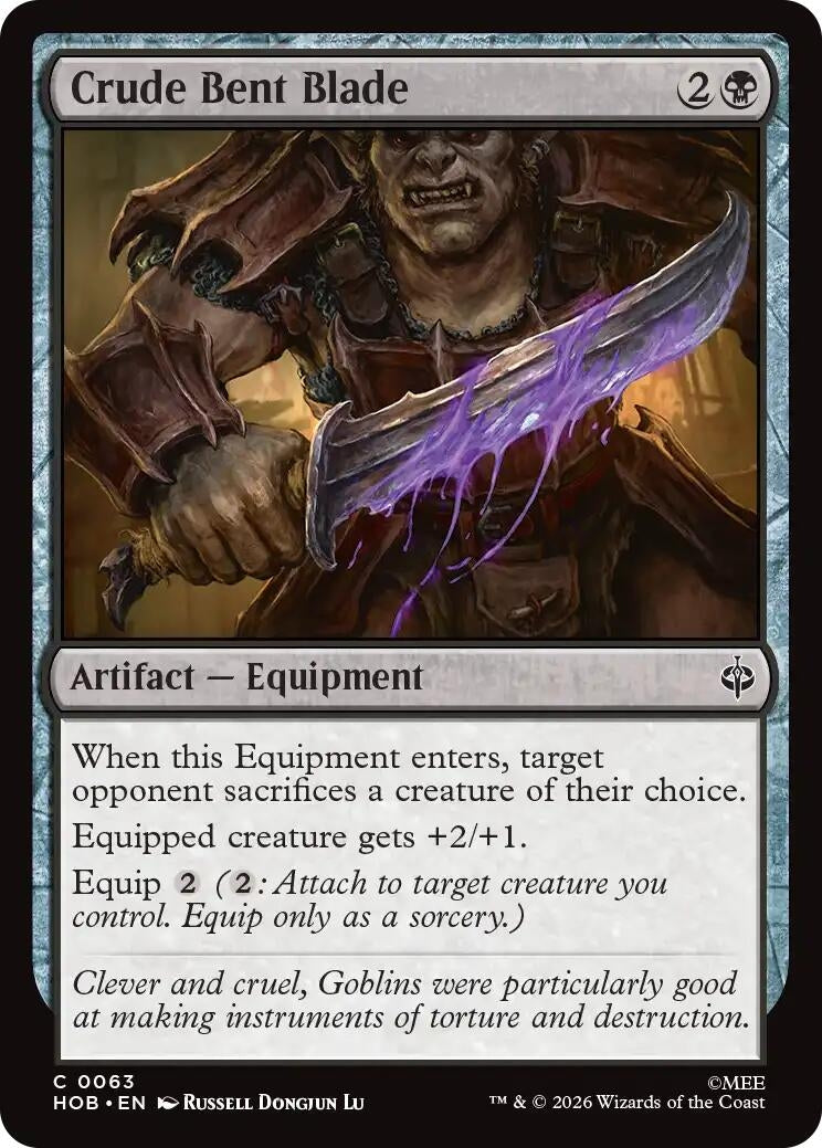 Image for Crude Bent Blade (63) [The Hobbit] - Magic: The Gathering