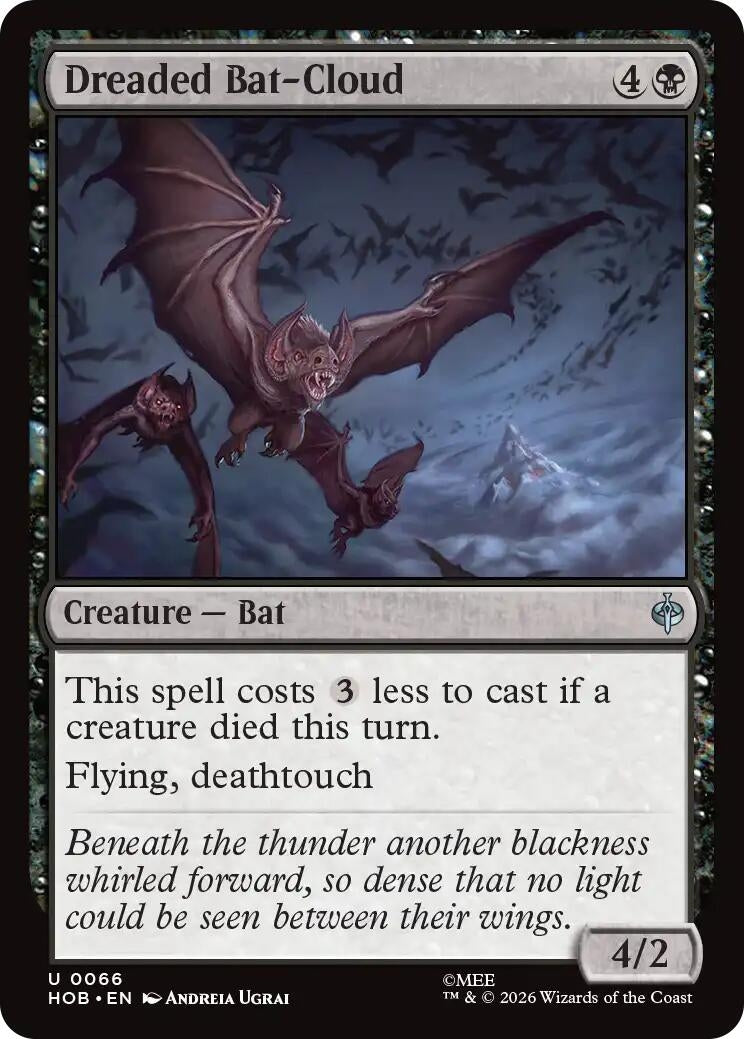 Image for Dreaded Bat-Cloud (66) [The Hobbit] - Magic: The Gathering