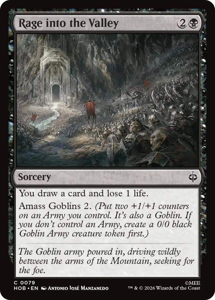 Image for Rage into the Valley (79) [The Hobbit] - Magic: The Gathering