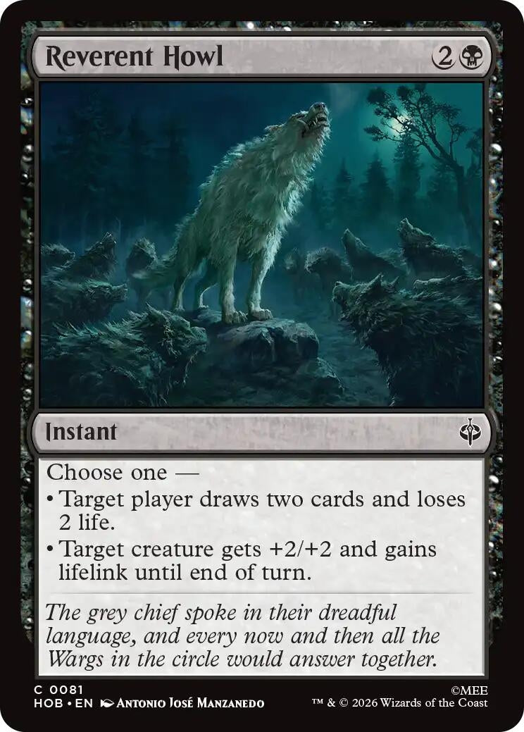 Image for Reverent Howl (81) [The Hobbit] - Magic: The Gathering