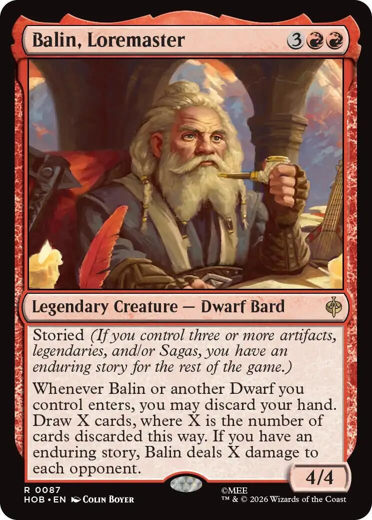 Image for Balin, Loremaster (87) [The Hobbit] - Magic: The Gathering
