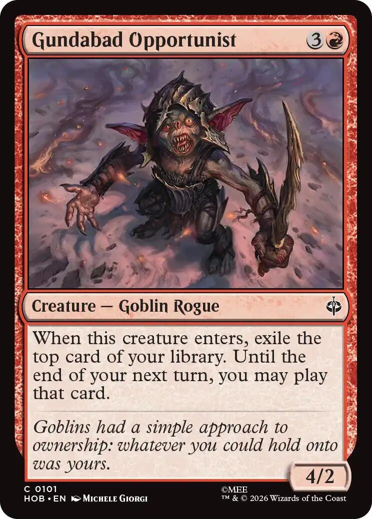 Image for Gundabad Opportunist (101) [The Hobbit] - Magic: The Gathering