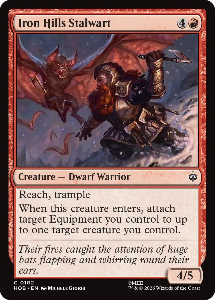 Image for Iron Hills Stalwart (102) [The Hobbit] - Magic: The Gathering