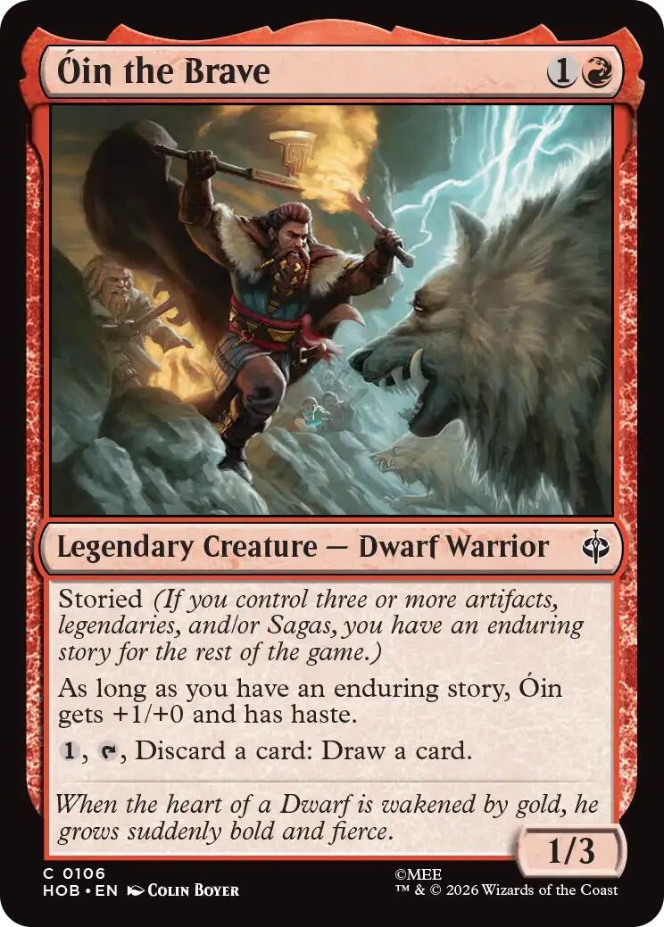 Image for Oin the Brave (106) [The Hobbit] - Magic: The Gathering