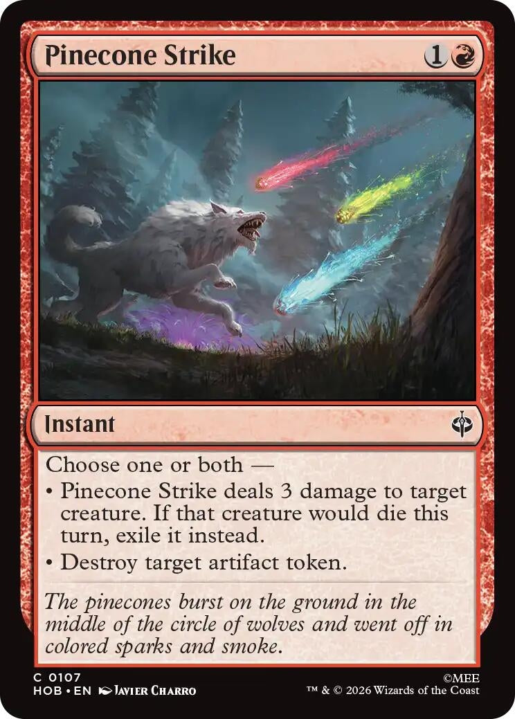 Image for Pinecone Strike (107) [The Hobbit] - Magic: The Gathering