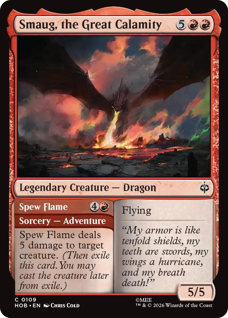 Image for Smaug, the Great Calamity (109) [The Hobbit] - Magic: The Gathering