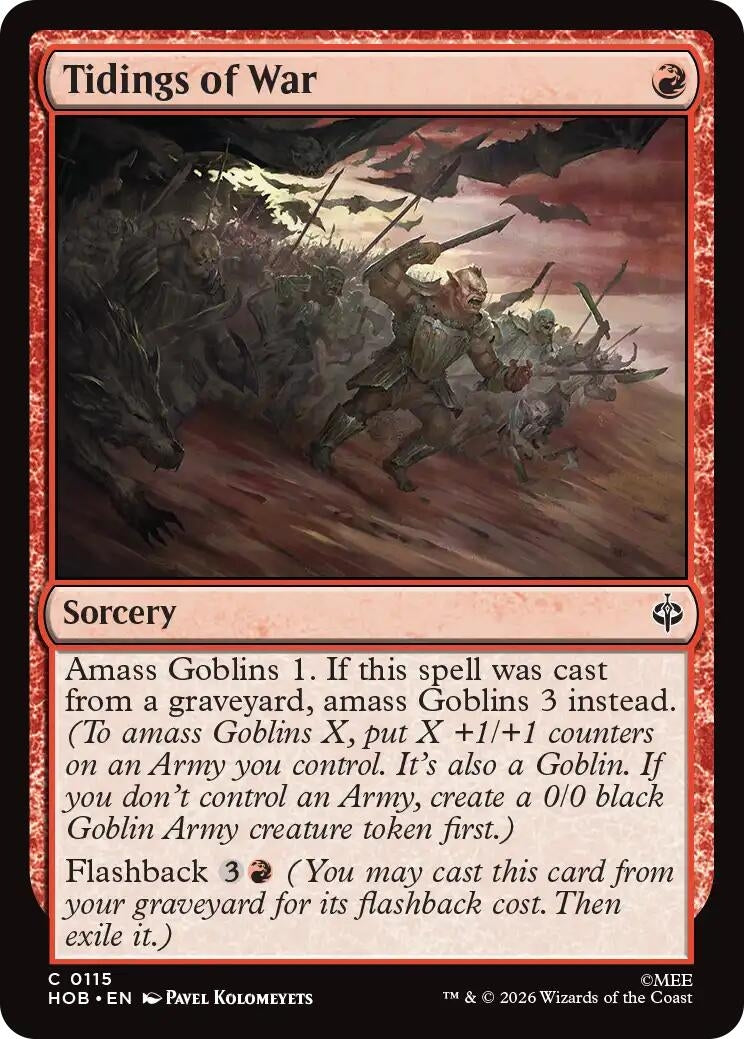 Image for Tidings of War (115) [The Hobbit] - Magic: The Gathering