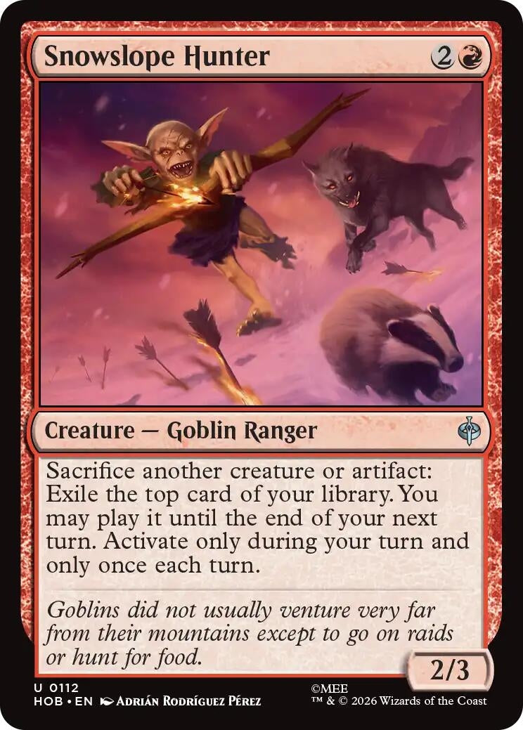 Image for Snowslope Hunter (112) [The Hobbit] - Magic: The Gathering