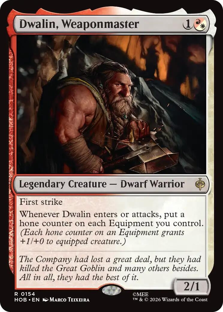 Image for Dwalin, Weaponmaster (154) [The Hobbit] - Magic: The Gathering