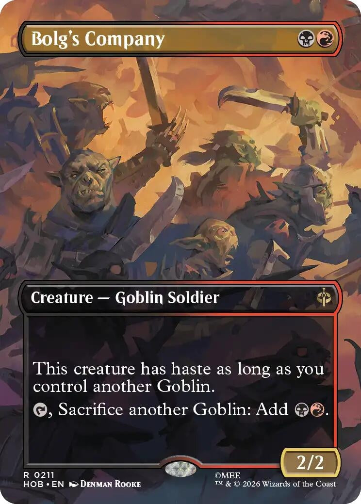 Image for Bolg's Company (Borderless) (211) [The Hobbit] - Magic: The Gathering