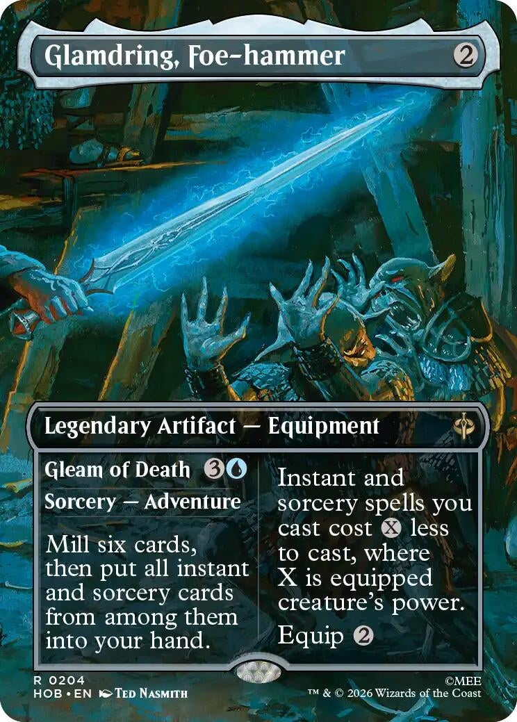 Image for Glamdring, Foe-hammer (Borderless) (204) [The Hobbit] - Magic: The Gathering
