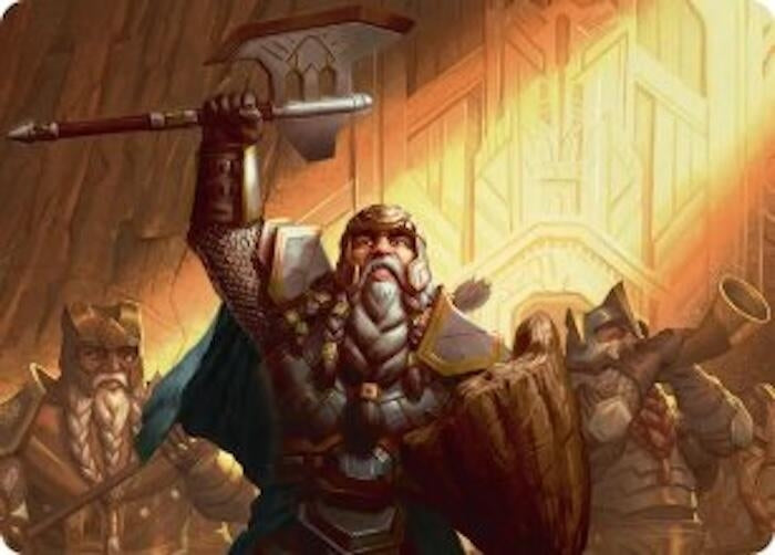 Image for Thorin, Company's Leader Art Card (47) [Art Series: The Hobbit] - Magic: The Gathering
