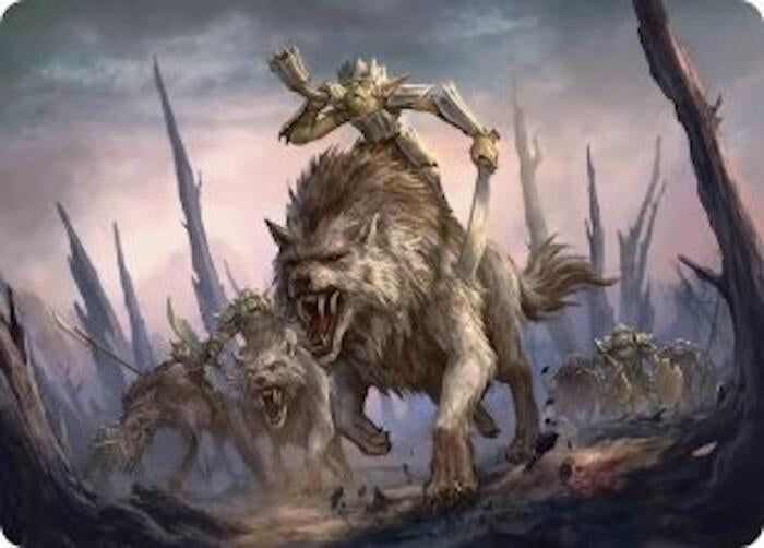 Image for Signal the Onslaught Art Card (52) [Art Series: The Hobbit] - Magic: The Gathering