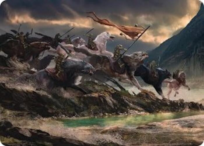 Image for Tide of Fury and Disorder Art Card (53) [Art Series: The Hobbit] - Magic: The Gathering