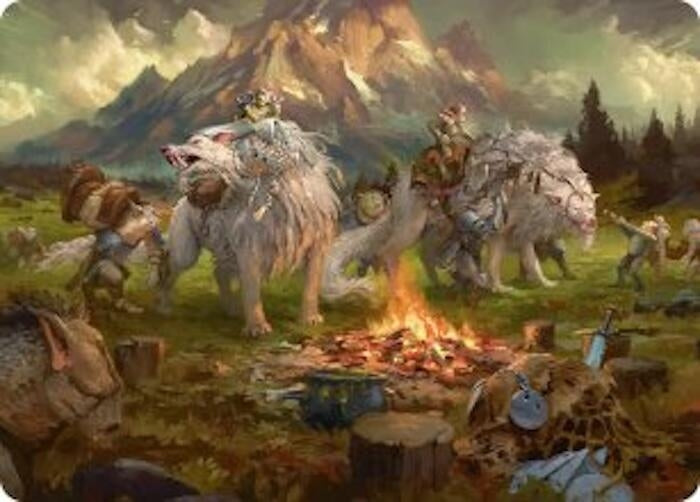 Image for Mount Gundabad Mobilizes Art Card (54) [Art Series: The Hobbit] - Magic: The Gathering