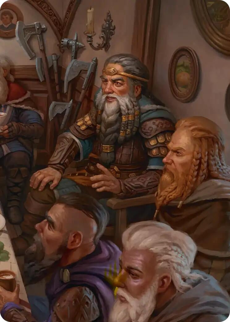 Image for Thorin, King of Durin's Folk Art Card (3/12) (3) [Art Series: The Hobbit] - Magic: The Gathering