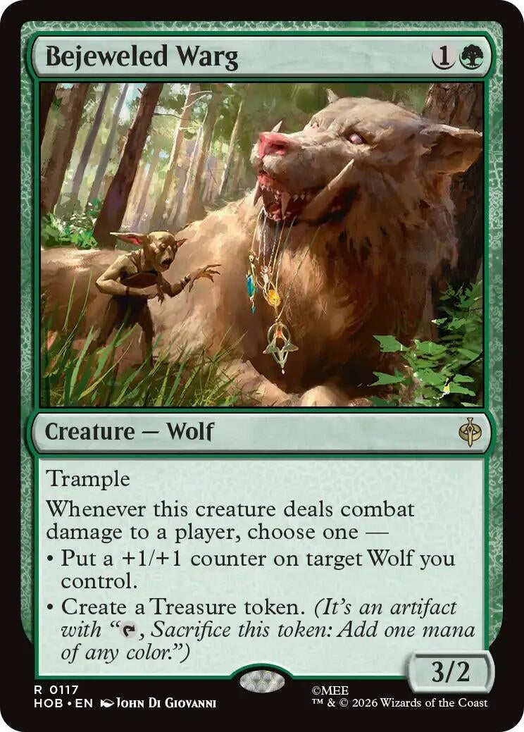 Image for Bejeweled Warg (117) [The Hobbit] - Magic: The Gathering