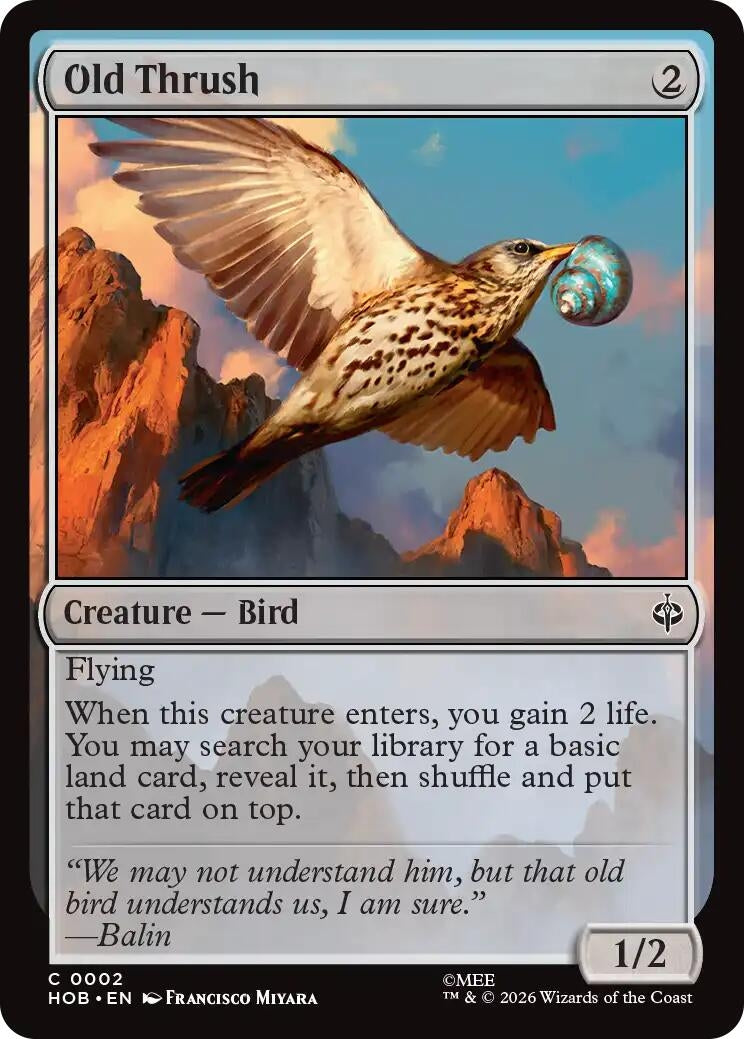 Image for Old Thrush (2) [The Hobbit] - Magic: The Gathering