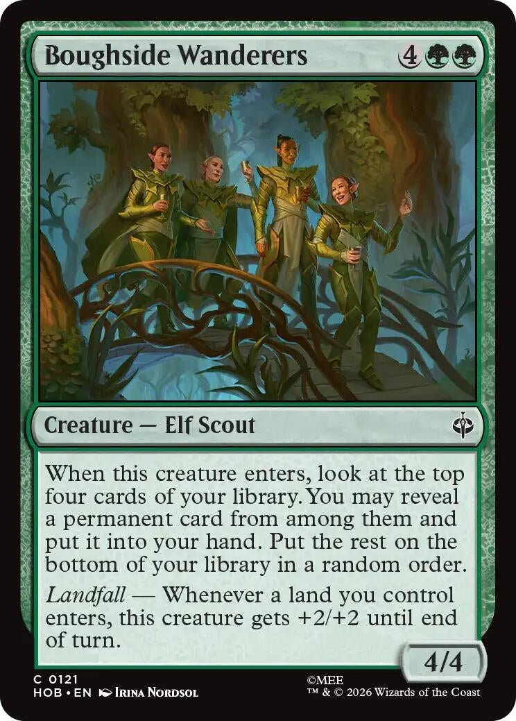Image for Boughside Wanderers (121) [The Hobbit] - Magic: The Gathering