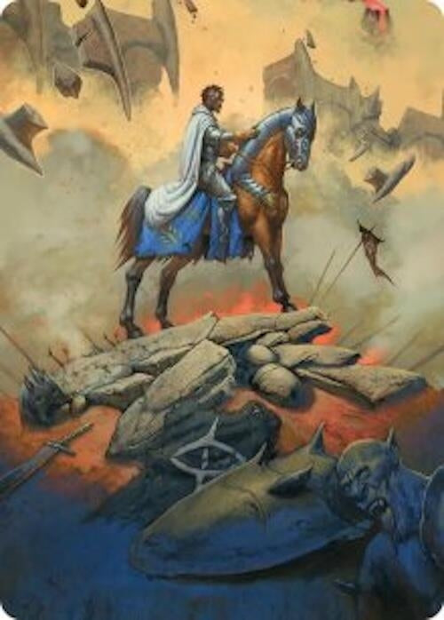 Image for Aragorn, the Uniter Art Card (34) [Art Series: The Hobbit] - Magic: The Gathering