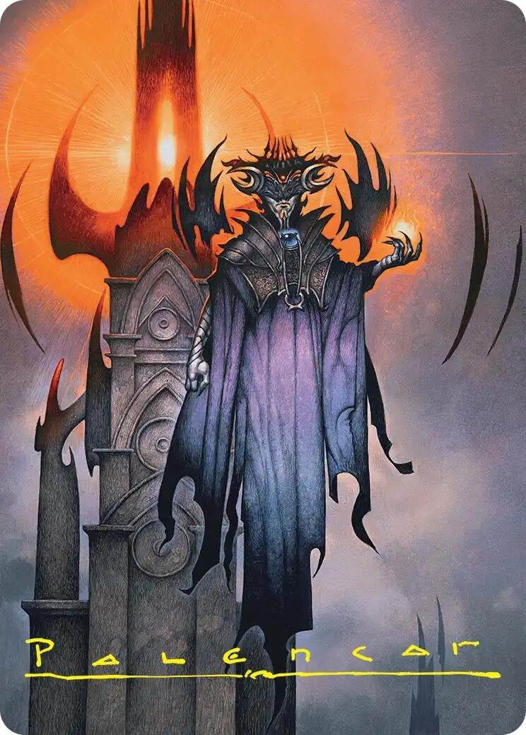 Image for Sauron, the Lidless Eye Art Card (Gold-Stamped Signature) (36) [Art Series: The Hobbit] - Magic: The Gathering